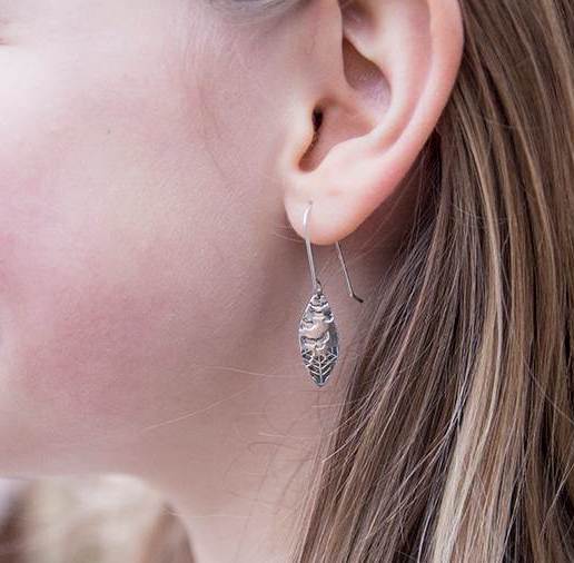 HMQ - Eagles in Flight- St. Silver Earrings by McQueen - © Blue Pomegranate Gallery