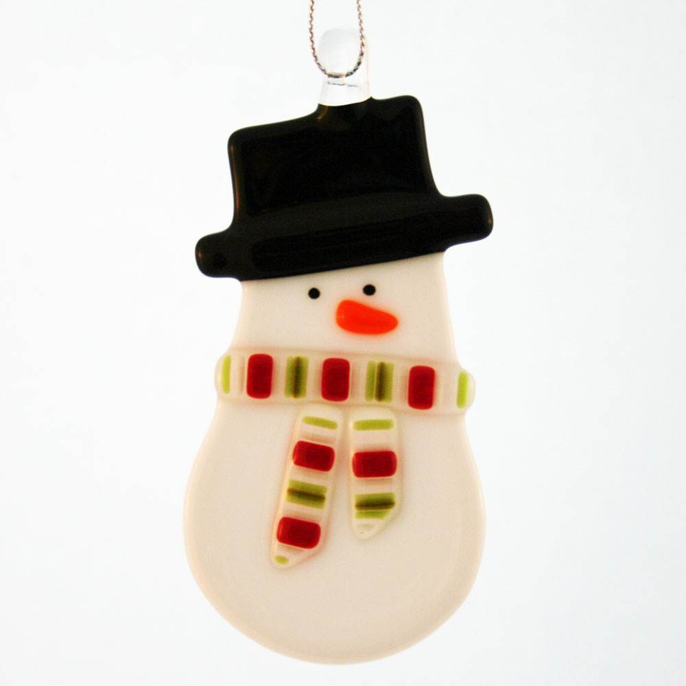 Snow Boy Red & Green Ornament by Kristi Thorndike Kent - © Blue Pomegranate Gallery