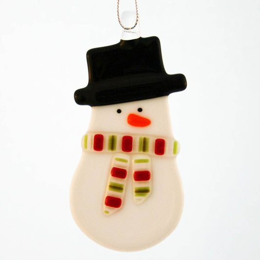 Snow Boy Red & Green Ornament by Kristi Thorndike Kent - © Blue Pomegranate Gallery