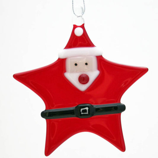 Star Santa Ornament by Kristi Thorndike Kent - © Blue Pomegranate Gallery